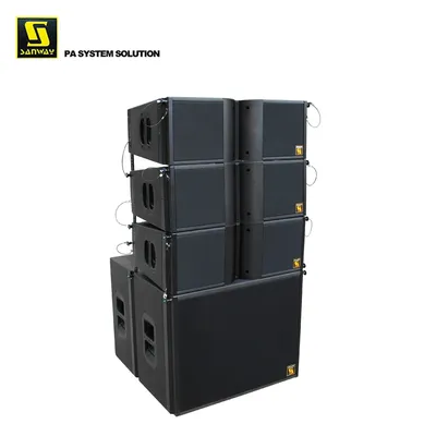 LA208 2-Wege-Dual-8-Zoll-Lautsprecher LA18S Sanway Self Powered Subwoofer Active Line Array System