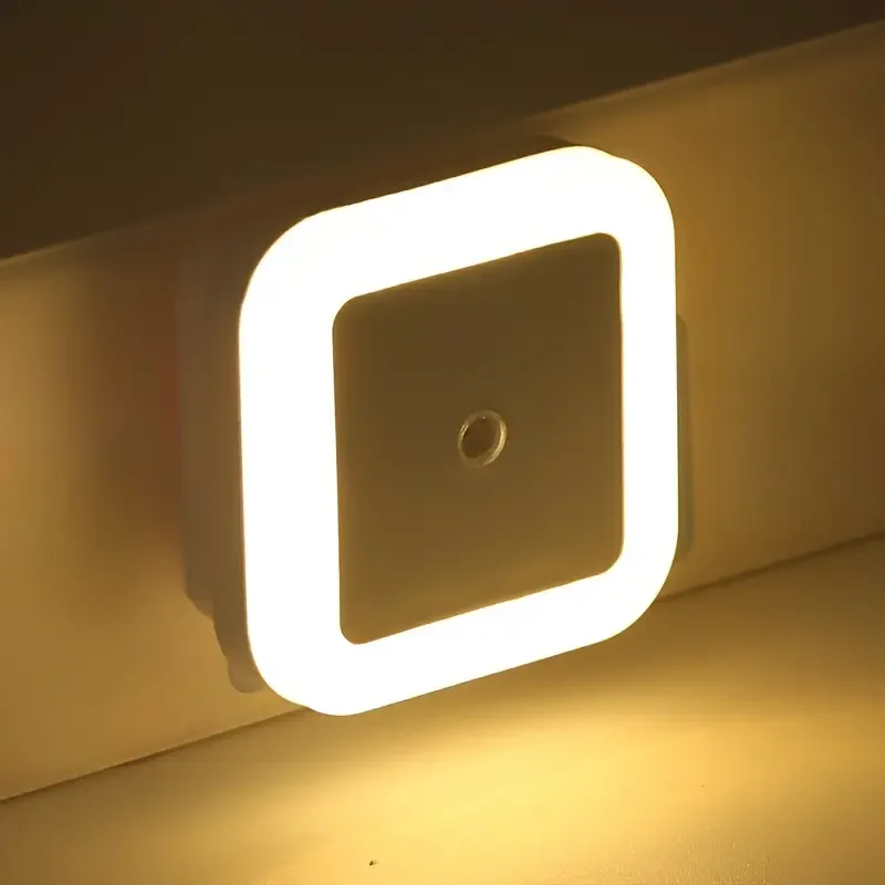 1/2/4PCS Licht Sensing Nachtlicht Intelligente LED Nachtlicht Steckdose Licht Geeignet für Schlafzimmer Badezimmer Küchen Korridore