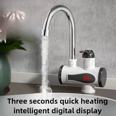 Electric Faucet Water Heater Temperature Display Instant Hot Water Heaters Kitchen Tankless Water Heating Machine