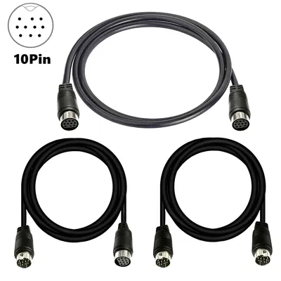 Mini DIN 10 Pin Male to Female Audio Cable for TV Receiver Monitor Projector Audio and Video Receiver Mini 10Pin Cord 1m 2m 3m