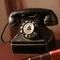 Antique Telephone Resin Sculpture - Distressed ZAKKA Desk Decor with Soil Effect, Vintage Industrial Office Ornament
