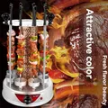 Griglia elettrica 6/8/10 Griglie verticali rotanti automatiche Strumento per barbecue Macchina per barbecue per agnello senza fumo Rotante verticale Electr