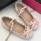 Scarpe da balletto causali da donna Nuove scarpe basse da donna Moda Primavera Autunno Classico punta tonda Rivetti Scarpe da donna Cinturino alla caviglia Versatile