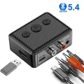 Adattatore ricevitore audio USB Bluetooth 5.4 Musica stereo wireless Supporto AUX RCA da 3,5 mm Riproduzione disco U per amplificatore altoparlante desktop