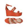 Guess Damen Sandale, Gr. 38, orange, Kunstleder