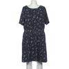 Tom Tailor Damen Kleid, Gr. 50, marineblau, Elasthan, Baumwolle