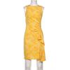 Michael Michael Kors Damen Kleid, Gr. 34, gelb, Elasthan, Synthetik