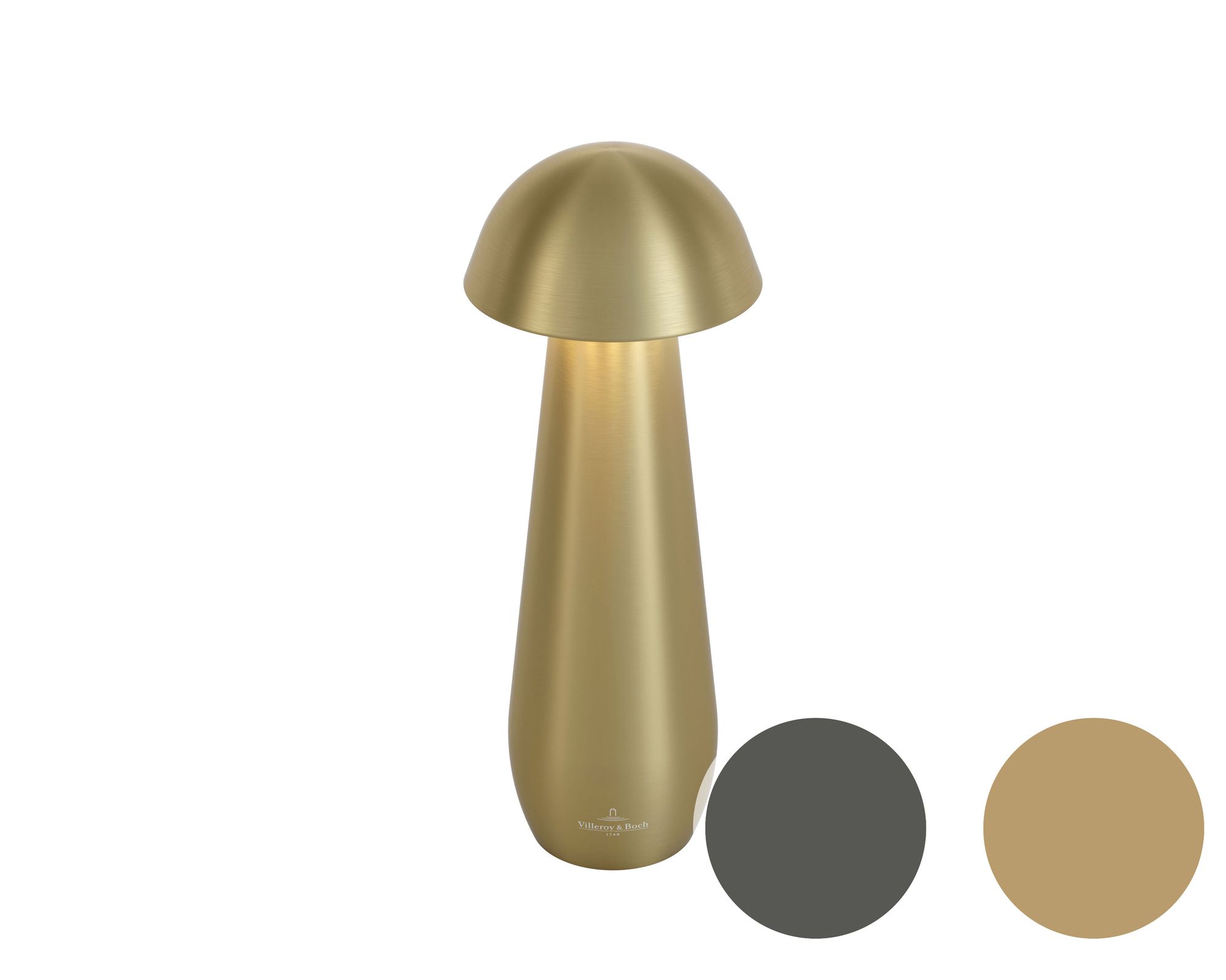 Villeroy & Boch »Modena« Akku-Tischleuchte metallic gold gebürstet / 21 cm Image