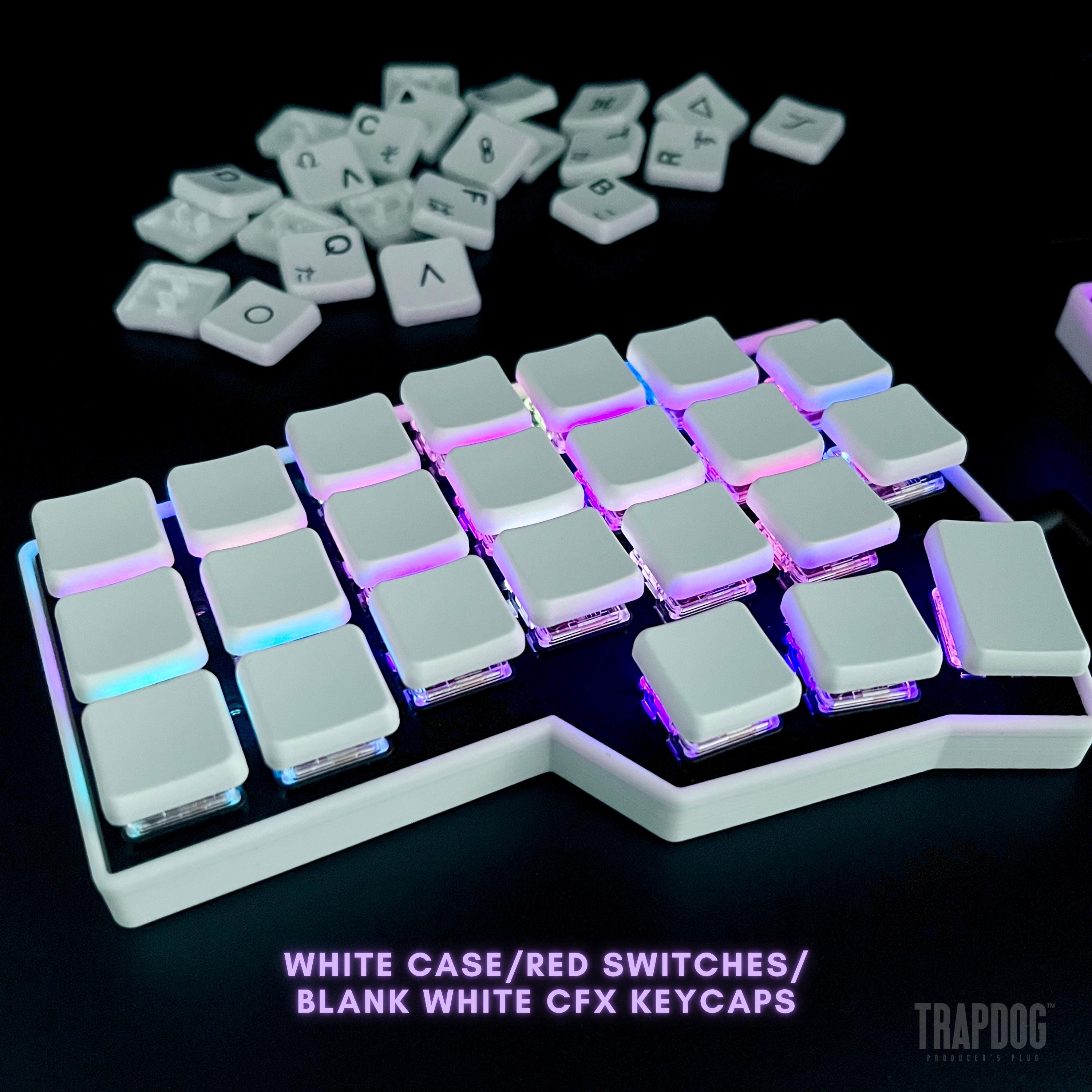 Tastiera divisa a basso profilo Corne Choc v4.1 - Hotswap cablato Choc v1/v2 / 10 colori per la custodia / Tasti in inglese/Hiragana / 46 tasti sfalsa