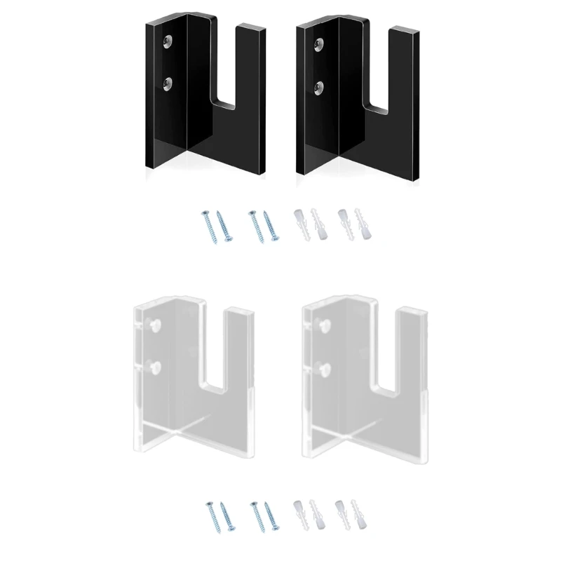 1 Pair Wall Mounted Skateboard Display Rack Acrylic Sliding Plate Bracket Rack Drop Shipping