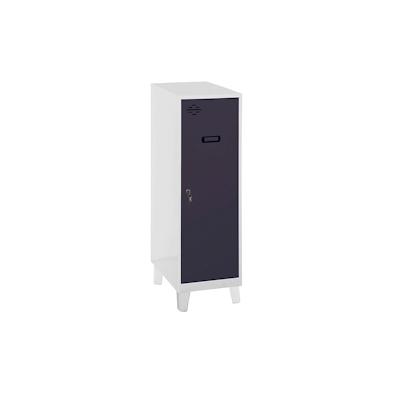 PROREGAL Schließfachwürfel AMEGO | HxBxT 101,5x30x50cm | Mit Standfüße | Anthrazit-Weiß | Spind Schließfach Garderobe Image