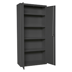 Proregal Stahlschrank AMEGO | HxBxT 180x60x40cm | 4x Fachboden | Anthrazit-Anthrazit Image