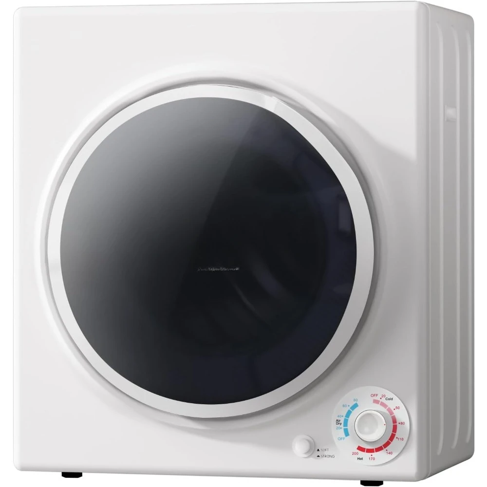 3.5 Cu.Ft.Clothes Dryer, 1500W Electric Dryers for Clothes,110V Electric Clothes Dryer with Stainless Steel Drumble for 13.2 lbs