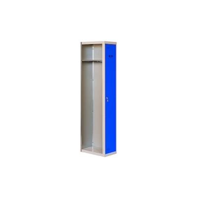 PROREGAL Spind AMEGO | HxBxT 180x40x50cm | 1 Abteil | Anbaumodul | Grau-Blau | Schließfach Garderobe Image