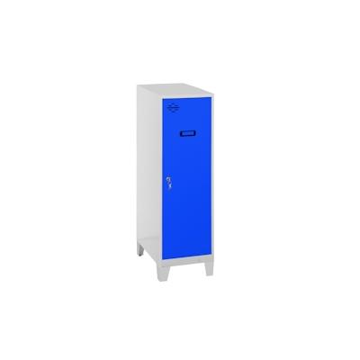 PROREGAL Schließfachschrank AMEGO | HxBxT 101,5x30x50cm | 1x Fachboden | Mit Standfüße | Blau-Grau | Spind Schließfach Garderobe Image