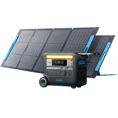 Anker SOLIX F2000 Solar Generator + 2× 200W Solar Panels
