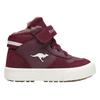 Sneaker KANGAROOS "KAVU SHADY EV", Gr. 22, schwarzberry, grape, Synthetik, Textil, sportlich, Schuhe, Warmfutter