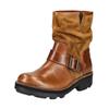 Bikerboots FLY LONDON "Fly London Stiefelette Leder", Damen, Gr. 40, braun (tobacco), Leder, casual, Schuhe