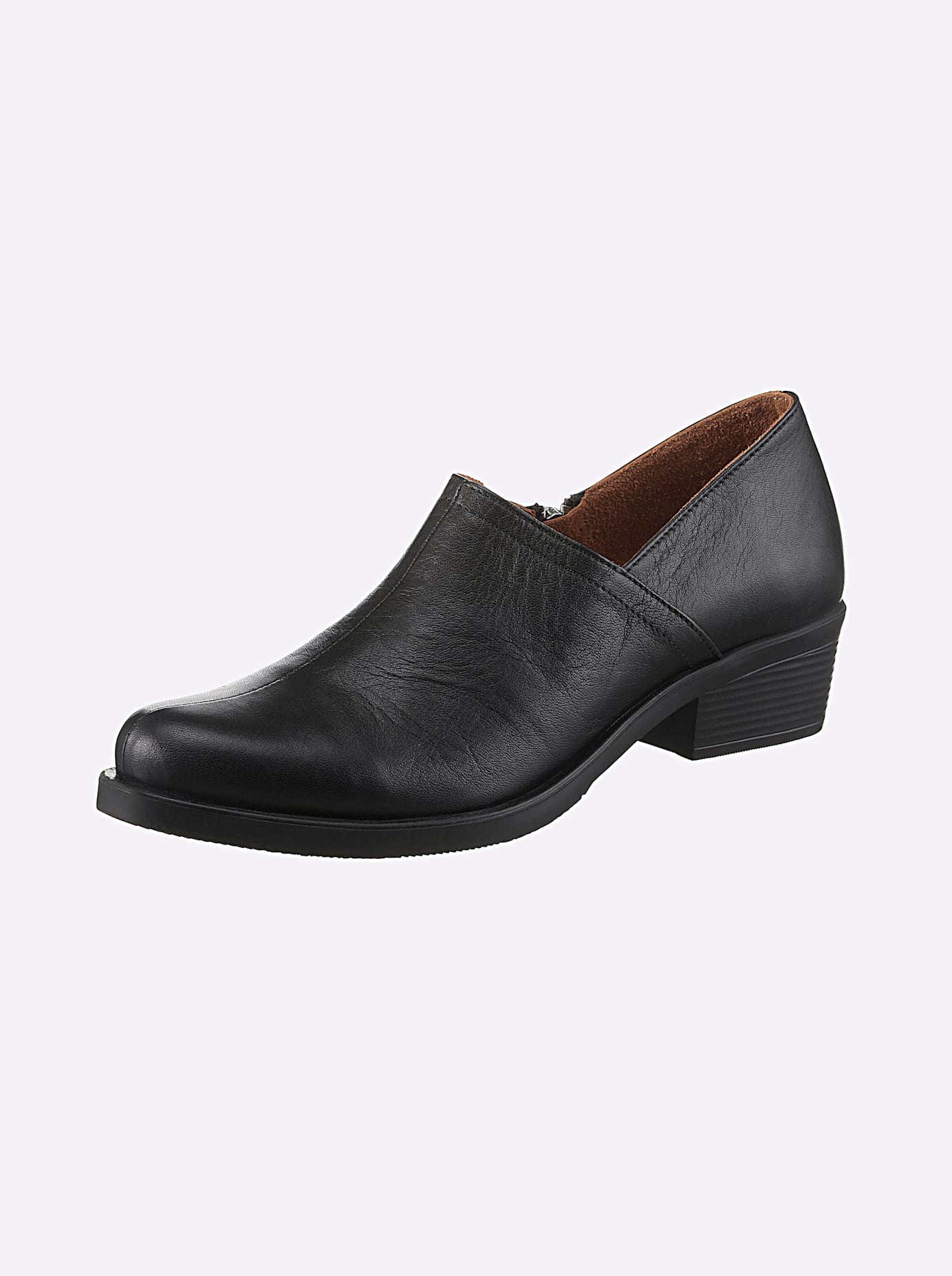 Stiefelette ANDREA CONTI, Damen, Gr. 40, schwarz, Glattleder, Leder, Rindsleder, Modisch, Schuhe