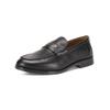 Slipper INUOVO "INUOVO Slipper Leder", Damen, Gr. 40, schwarz, Leder, casual, Schuhe