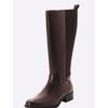 Weitschaftstiefel SHEEGO, Damen, Gr. 44, braun, Leder, Schuhe