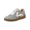 Sneaker RIEKER "Rieker Sneaker Veloursleder/Textil", Damen, Gr. 37, grau (grau, weiß), Veloursleder, Textil, casual, Schuhe