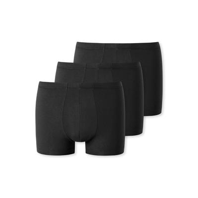 Boxer UNCOVER BY SCHIESSER "UNCOVER Cotton", Herren, Gr. L, 000, schwarz, Single Jersey, Obermaterial: 95% Baumwolle, 5% Elasthan, körpernah, Unterhosen, ohne Eingriff, elastisch, Cotton-Mix, Multipack Image