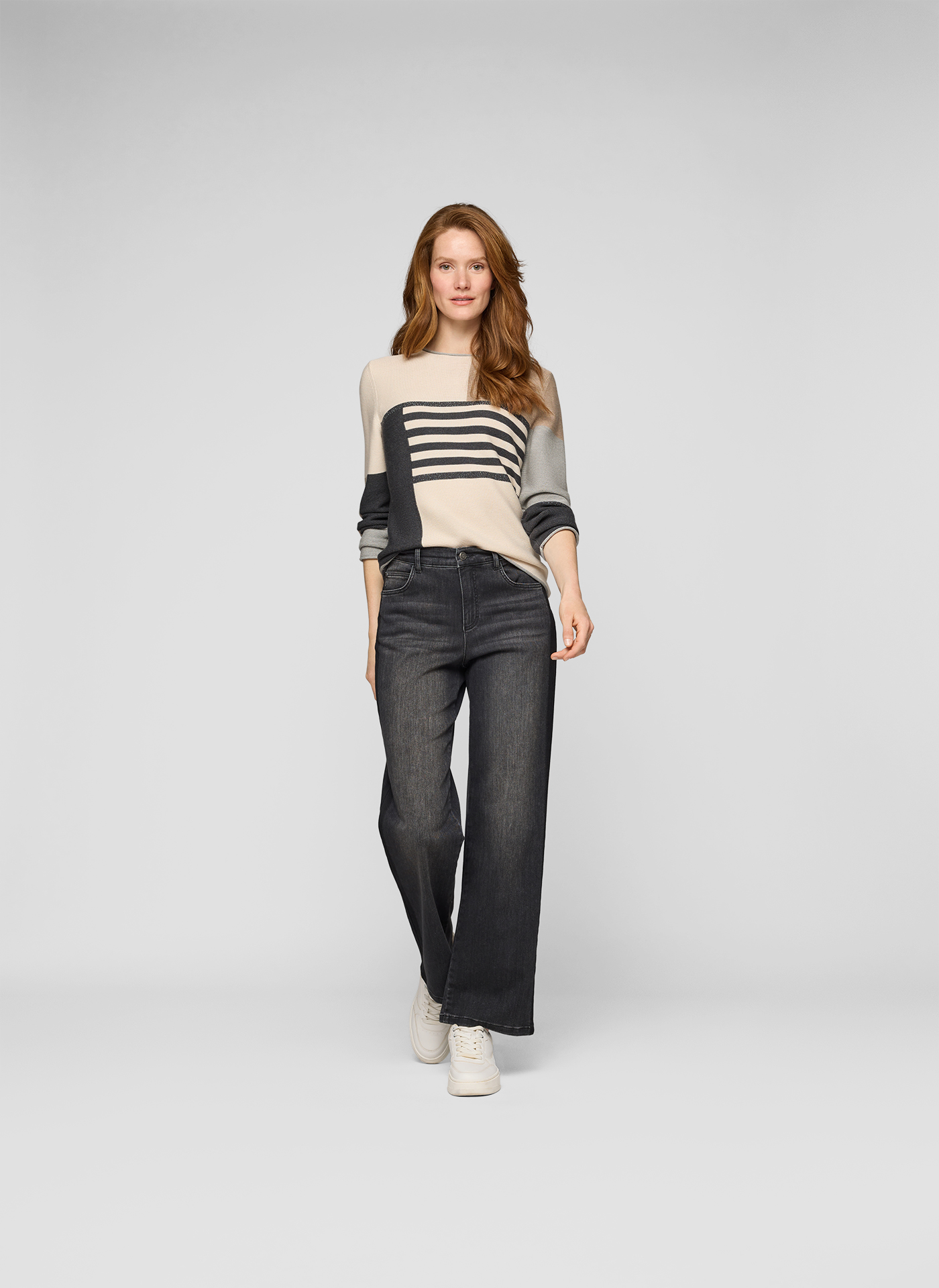 Rabe Pullover "Cozy" Gr. 48 in braun | 50% Baumwolle