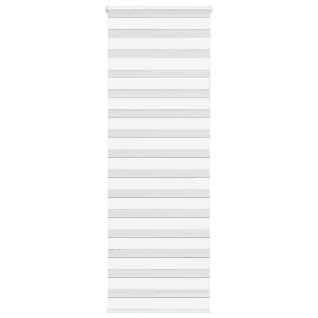 vidaXL Doppelrollo Weiß 70x230 cm Stoffbreite 65,9 cm Polyester Image