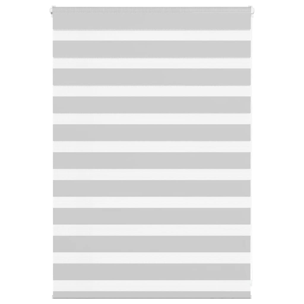 vidaXL Doppelrollo Hellgrau 95x100 cm Stoffbreite 90,9 cm Polyester Image