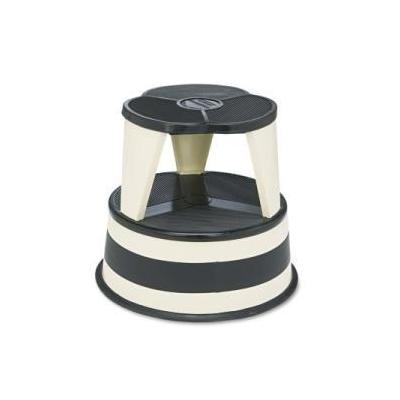 Cramer Original Kik-Step Steel Step Stool, 15-5/8 dia. x 14h, 500lb Duty Rating, Beige CRA100119