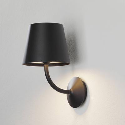 Lucide LED Aussenwandleuchte Justin, dimmbar, schwarz, Aluminium, Modern, LED Wandleuchte außen Image