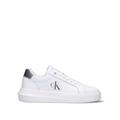 CALVIN KLEIN JEANS Sneaker donna bianca/argento in pelle