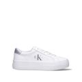 CALVIN KLEIN JEANS Sneaker donna bianca/argento
