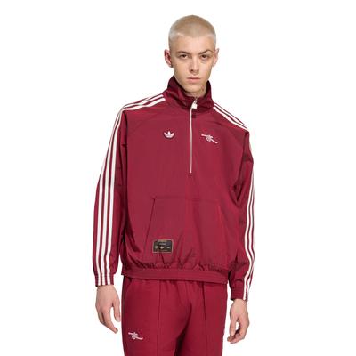 Arsenal adidas Icon Half Zip Jacke – Burgund Image