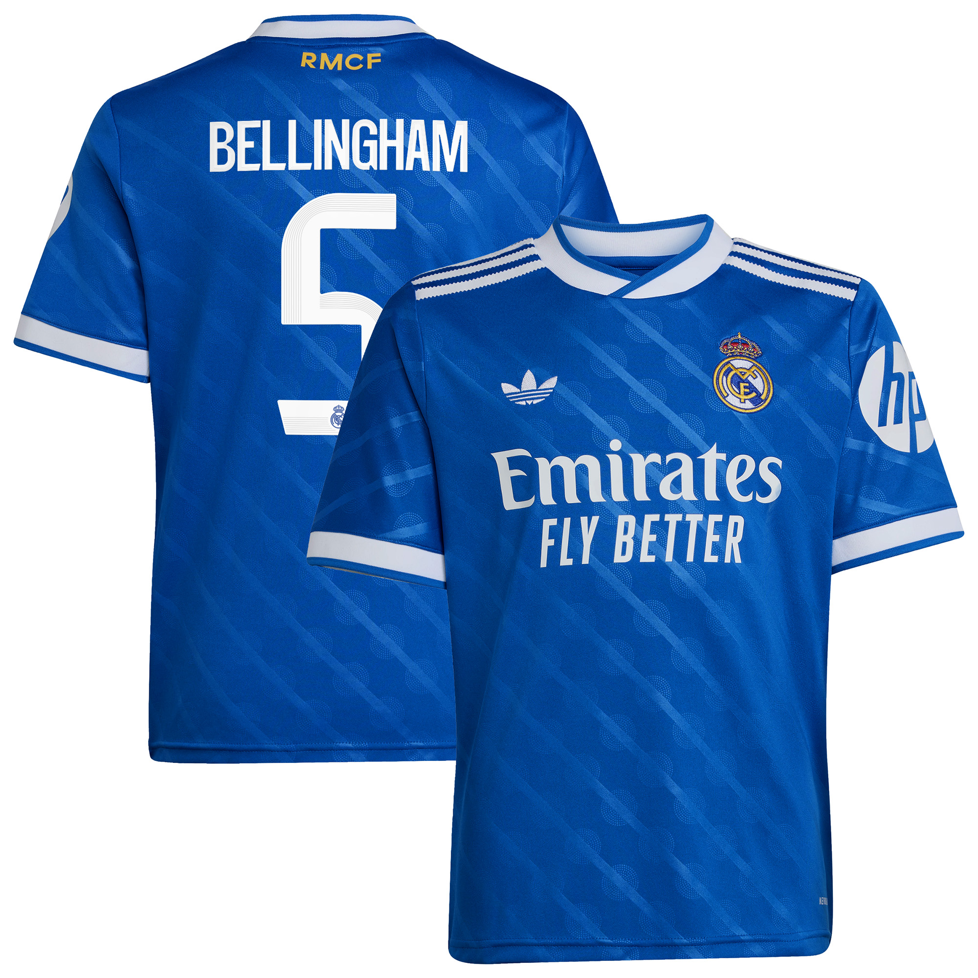 Real Madrid adidas Ausweichtrikot 2025-26 - Kinder mit aufdruck Bellingham 5 Image