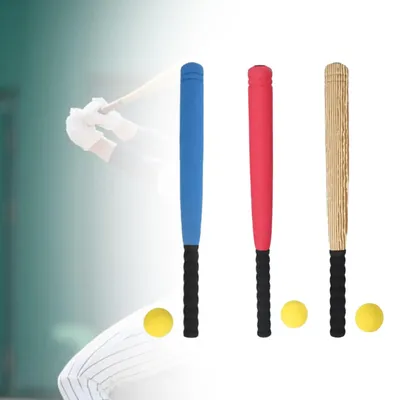 Baseball Bat and Ball, Sponge Baseball Bat 21 inch Portable Practice Funny Games, Baseball Games Kids Baseball Bat for Adults