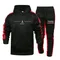Abbigliamento da jogging da uomo di qualità autunnale e invernale, abbigliamento sportivo da uomo, set di abbigliamento sportivo casual stampato, felpe sportive quotidiane