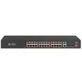 Switch Gigabit 24 porte Switch POE 100Mbps + 2 switch Ethernet uplinnk da 1000Mbps Switch di rete 2 SFP per telecamera IP/AP Wireless