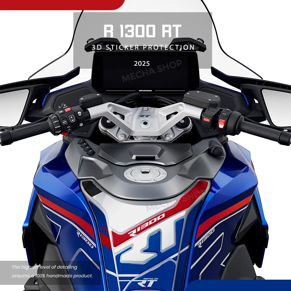 Für R 1300 RT 2025- Tank Pad Schutz Motorrad Kraftstoff Tank Wasserdicht Scratch 3D Harz Aufkleber R1300RT Zubehör Image
