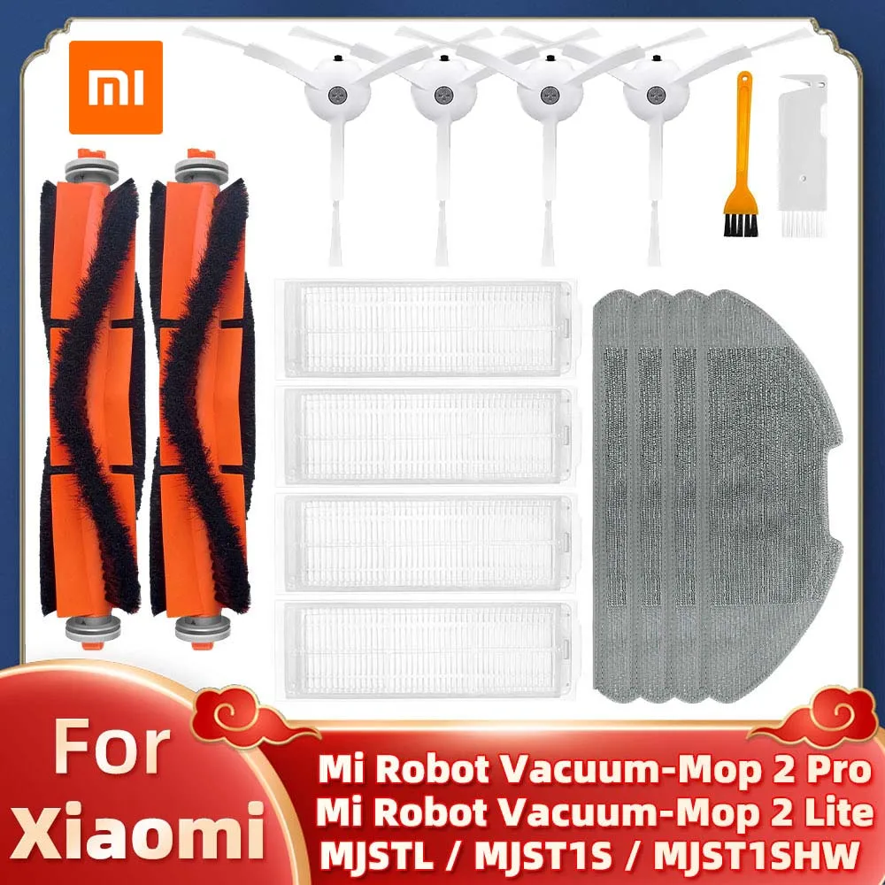 Passend für Xiaomi Mi Robot Vacuum Mop 2 Lite / Mi Robot Vacuum Mop 2 Pro MJSTL / MJST1SHW Teile Hauptseitenbürste Hepa-Filter W Image