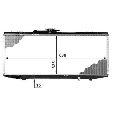 Mahle Kühler, Motorkühlung [Hersteller-Nr. CR536000S] für Toyota Image