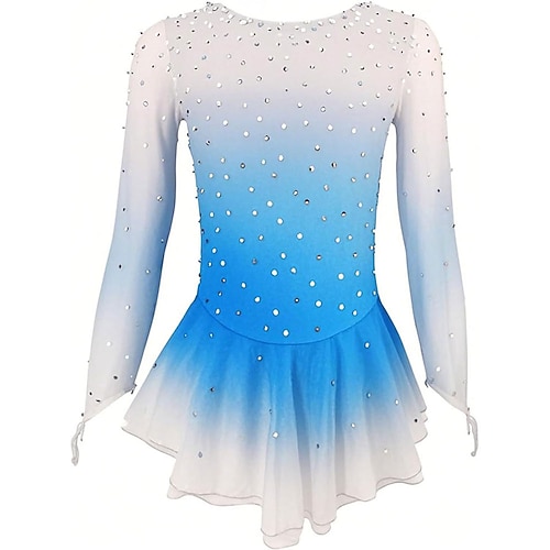 Rosa Eiskunstlaufkleid für Mädchen, Showuniform für Auftritte und Wettkämpfe Image