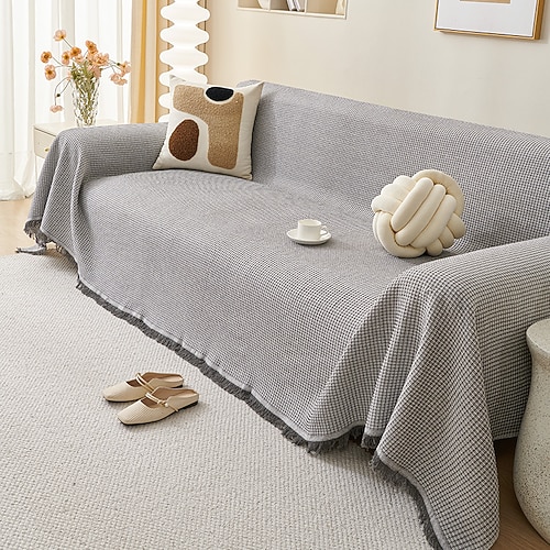 Chenille-Sofabezug für Haustiere, haustierfreundlicher, kratzfester Sofabezug, dekorative Sofaüberwurfdecke für das Wohnzimmer Image