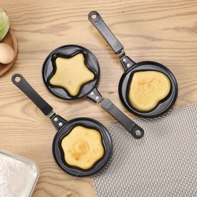 Frühstück Ei Braten Topf Ei Form Pfanne Flip Omelett Form Antihaft-Bratpfanne Pfannkuchen Maker Küche Werkzeuge Mini Image