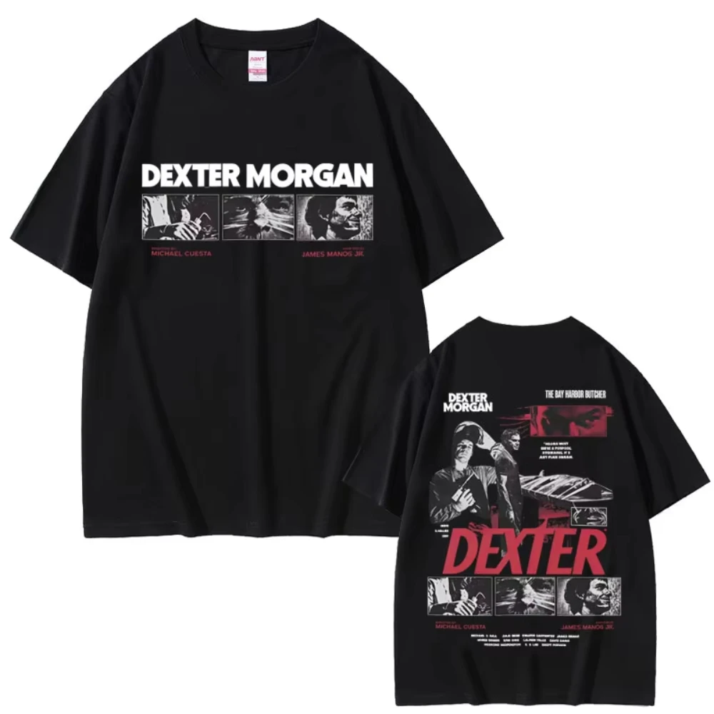 Heißer Verkauf Dexter Morgan The Bay Harbour Metzger T-shirts Männer Frauen Casual Vintage Übergroßen T-shirt Tops männer Mode Streetwear