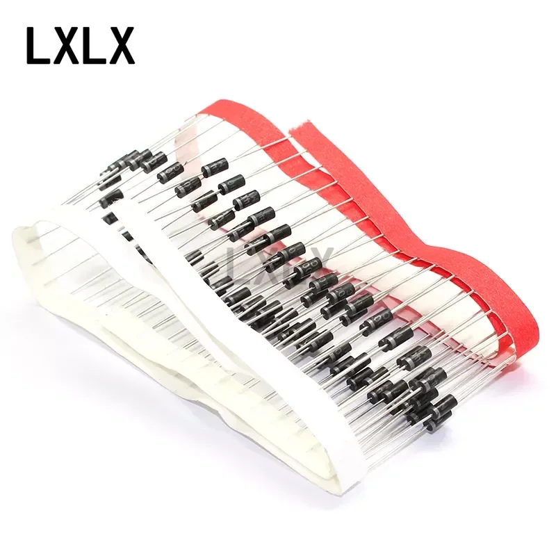 100 Stück 1N4001 1N4004 1N4007 1N4148 Inline-Schalter-Gleichrichterdiode Image