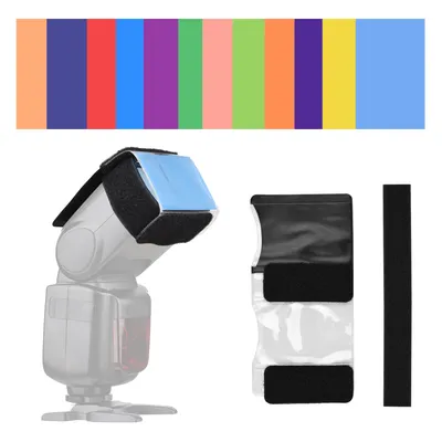 Camera Flash Gels Lighting Filters Color Correction Filter Kit for Speedlight Easy Installation flash gels