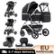 passeggino passeggini paesaggi alti 3 in 1 Carrozzina carrello per bambini Carrozzina 3 in 1 Culla per passeggino multipla per neonati