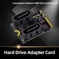 Scheda adattatore disco rigido da M2 a SATA3.0 PCI-E3.0 KEY A + E WIFI Scheda convertitore da M.2 a SATA senza installazione driver Chip JMB582